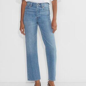 Denim Forum Aritzia The Arlo High Rise Straight Jean Size 25 by 28"